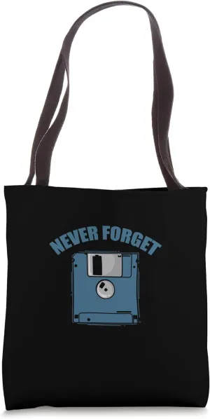 Never Forget Diskette Retro Memory Module Tote Bag
