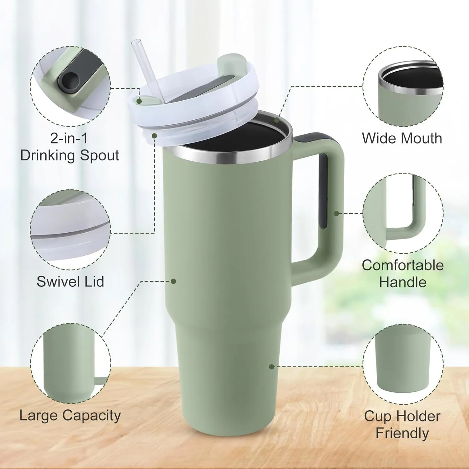 NIYO TOYS Travel Tumbler for Hot and Cold Drinks