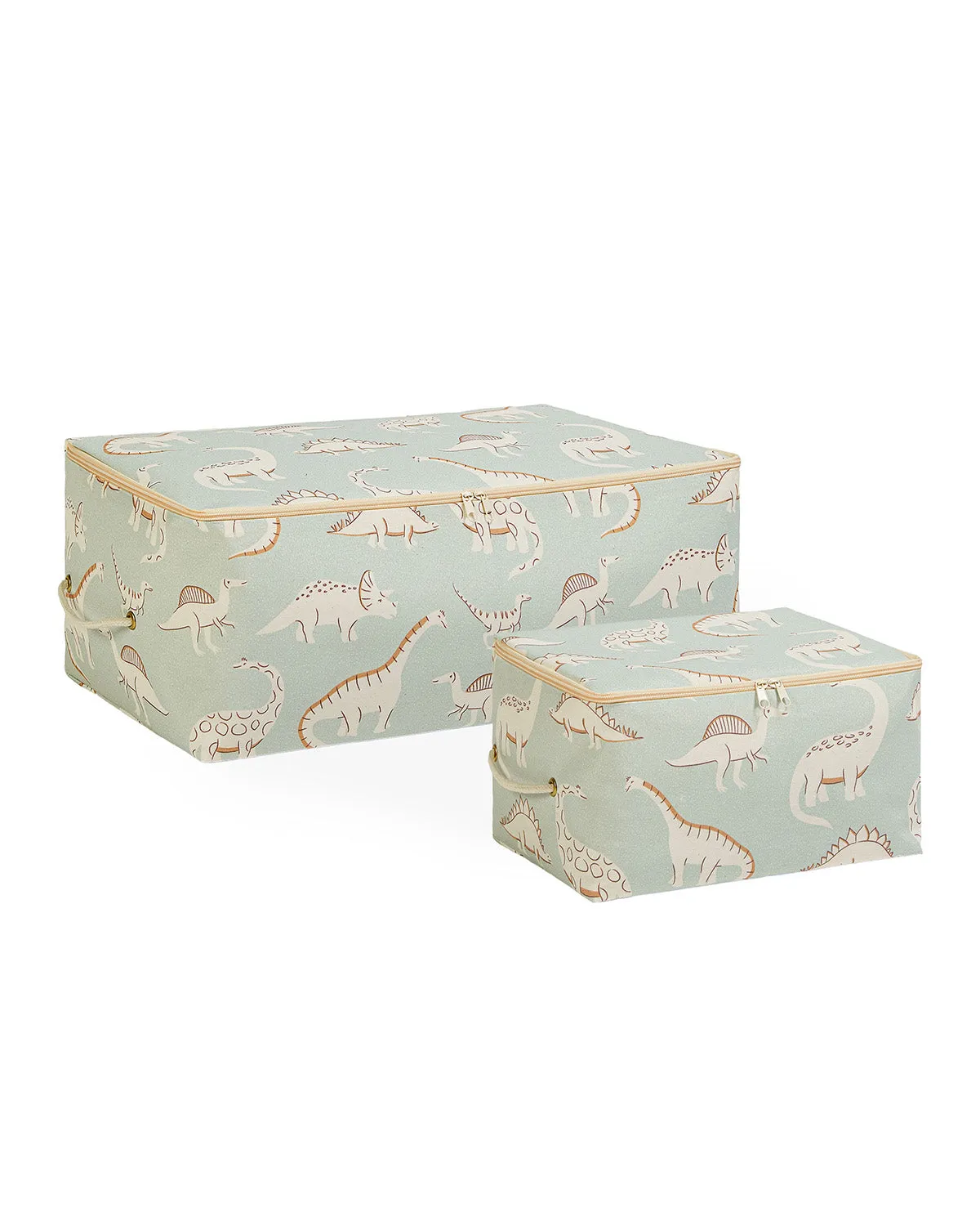 Ocean Home Textile Nursery Storage Bag, Set Of 2, Dinosaur Pattern