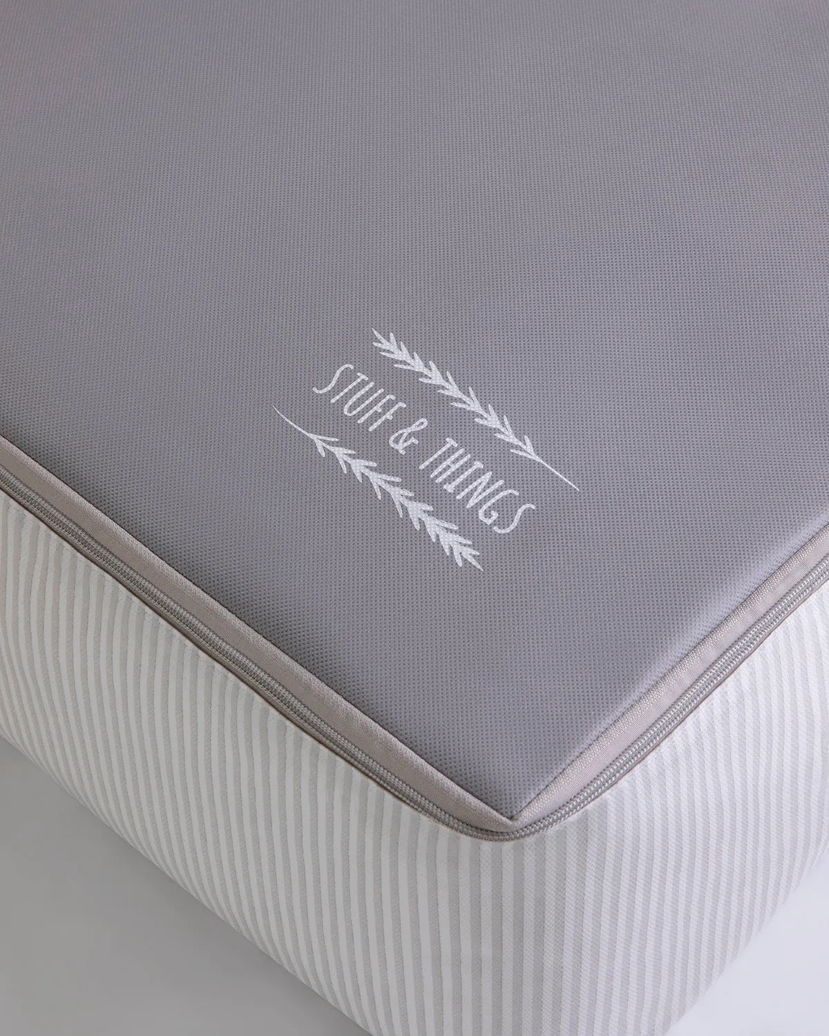 Ocean Home Textile Underbed Storage Bag, Set Of 2, Grey