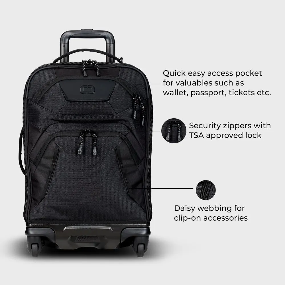 OGIO Renegade 22" 4 Wheeled Spinner, Black