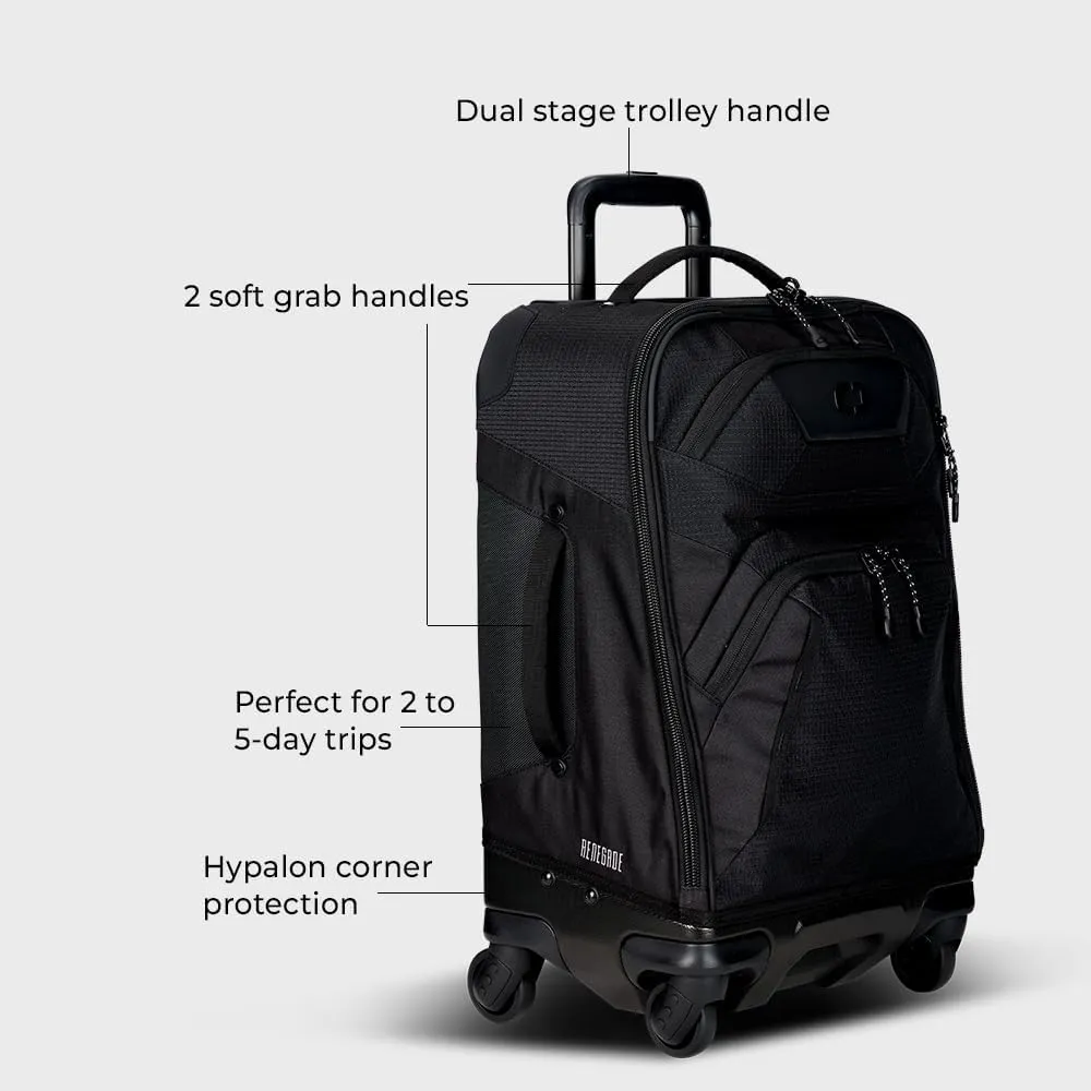 OGIO Renegade 22" 4 Wheeled Spinner, Black