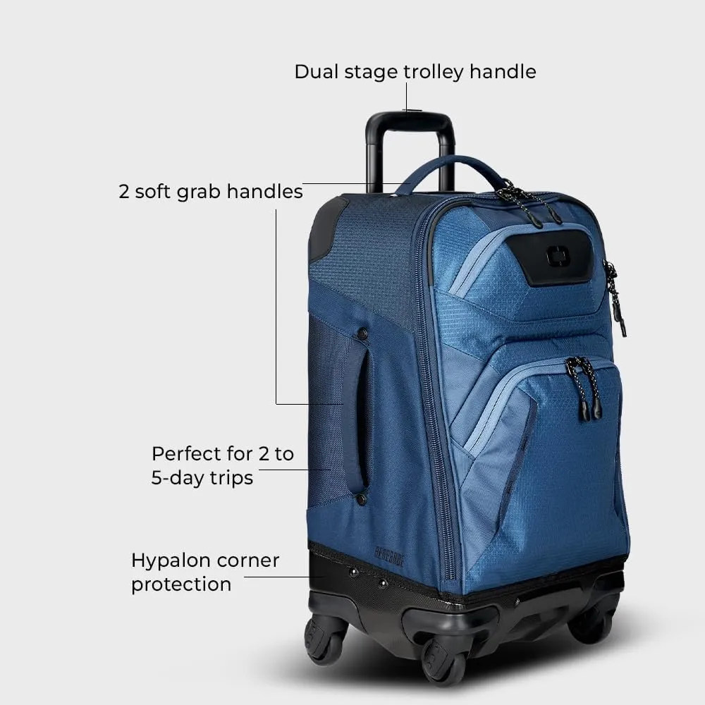OGIO Renegade 22" 4 Wheeled Spinner, Navy Abyss