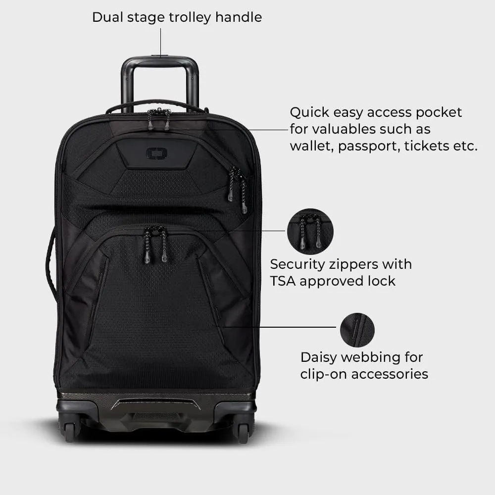 OGIO Renegade 26" 4 Wheeled Spinner, Black