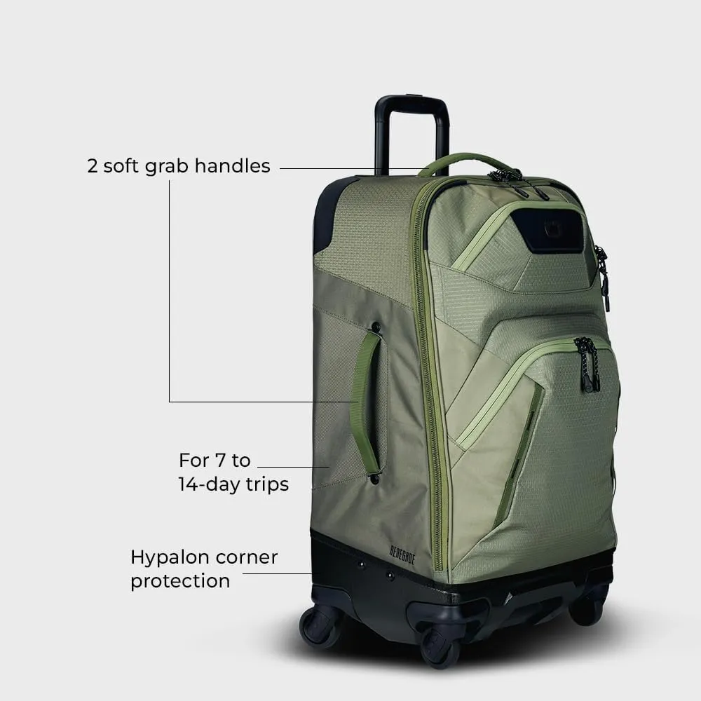 OGIO Renegade 26" 4 Wheeled Spinner, Leaf Clover