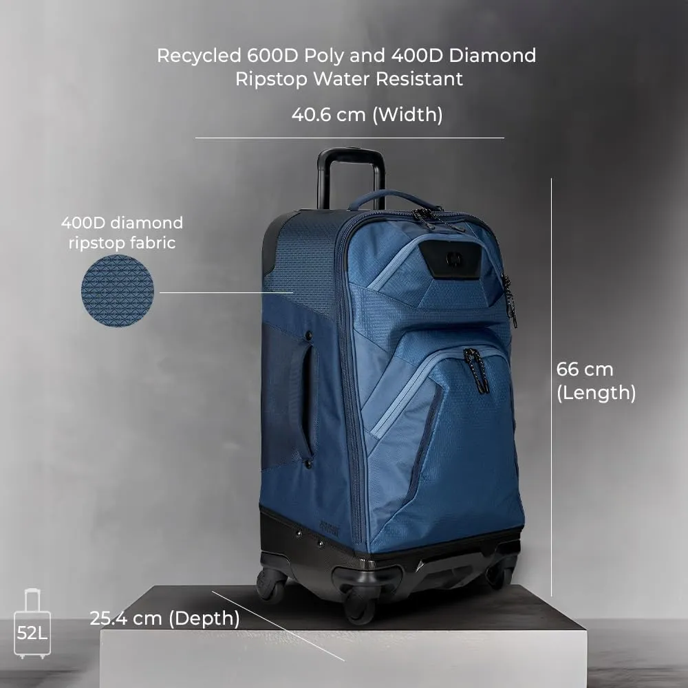 OGIO Renegade 26" 4 Wheeled Spinner, Navy Abyss