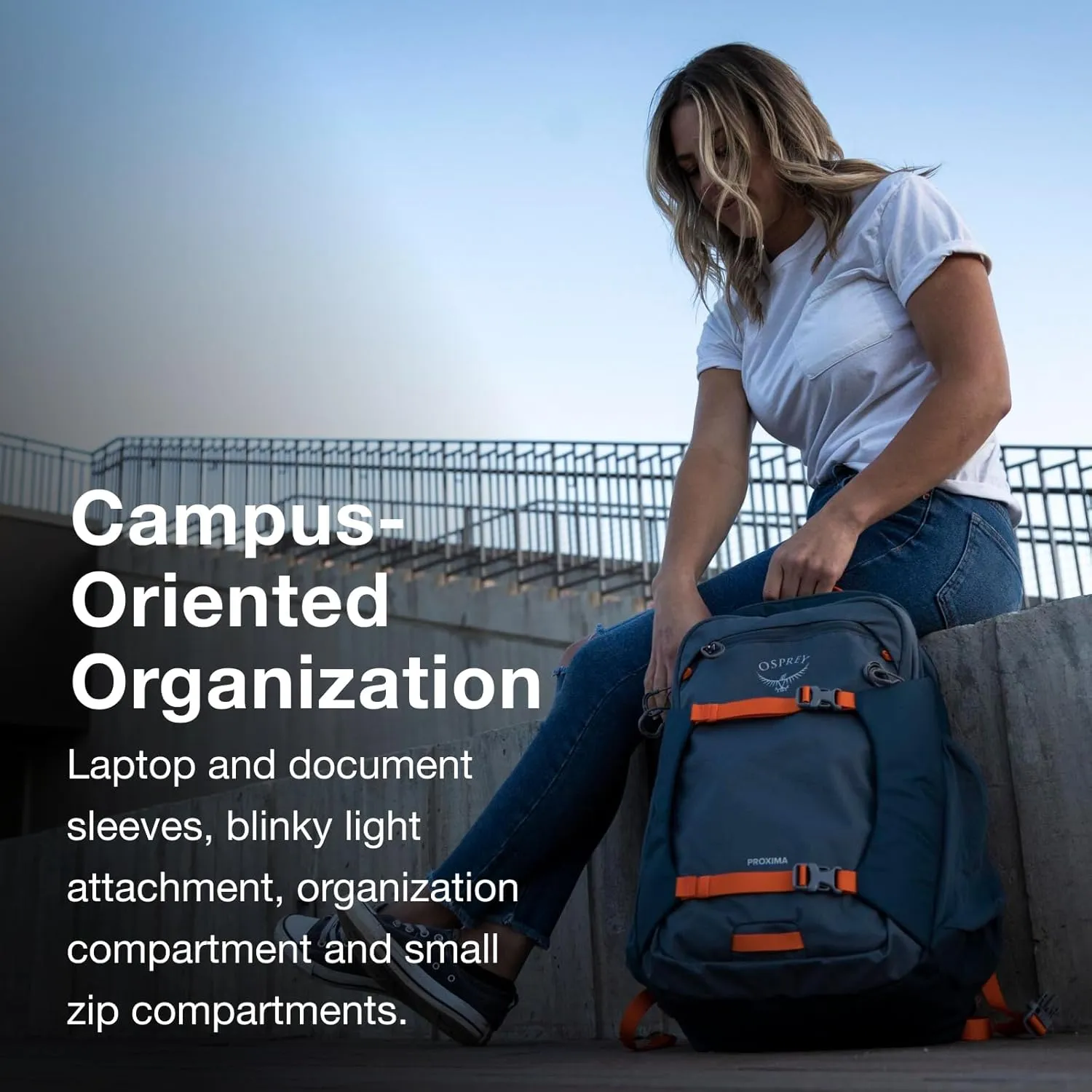 Osprey Proxima 30L Laptop Commuter Backpack, Medium Grey/Coal Grey