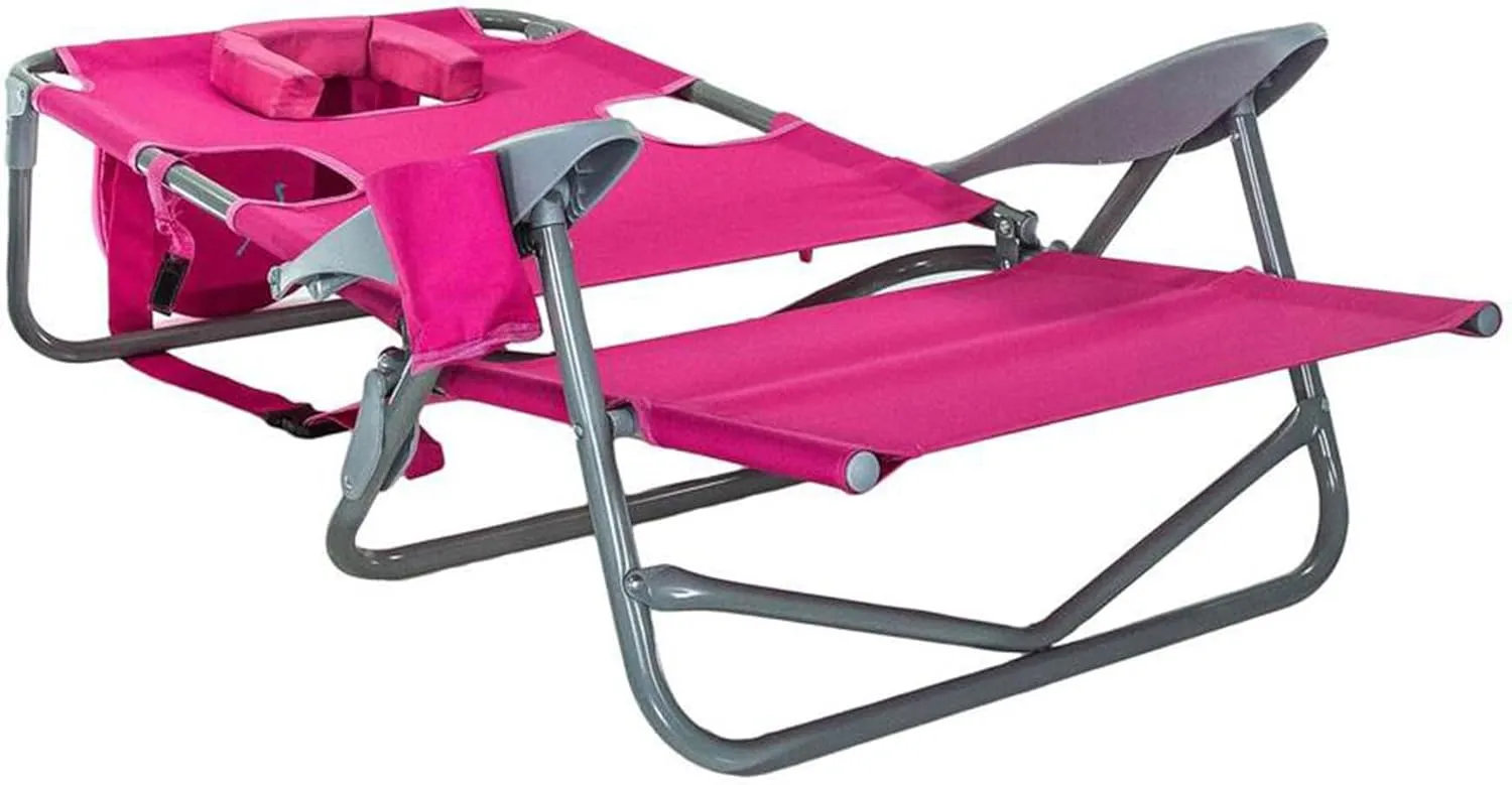 Ostrich On Your Back Chair For Lounge, Adjustable, Alloy Steel, Pink