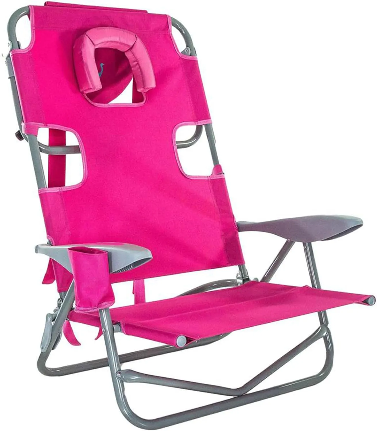 Ostrich On Your Back Chair For Lounge, Adjustable, Alloy Steel, Pink