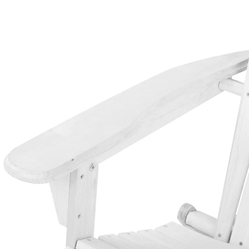 Outdoor Adirondack Style Chair (White)