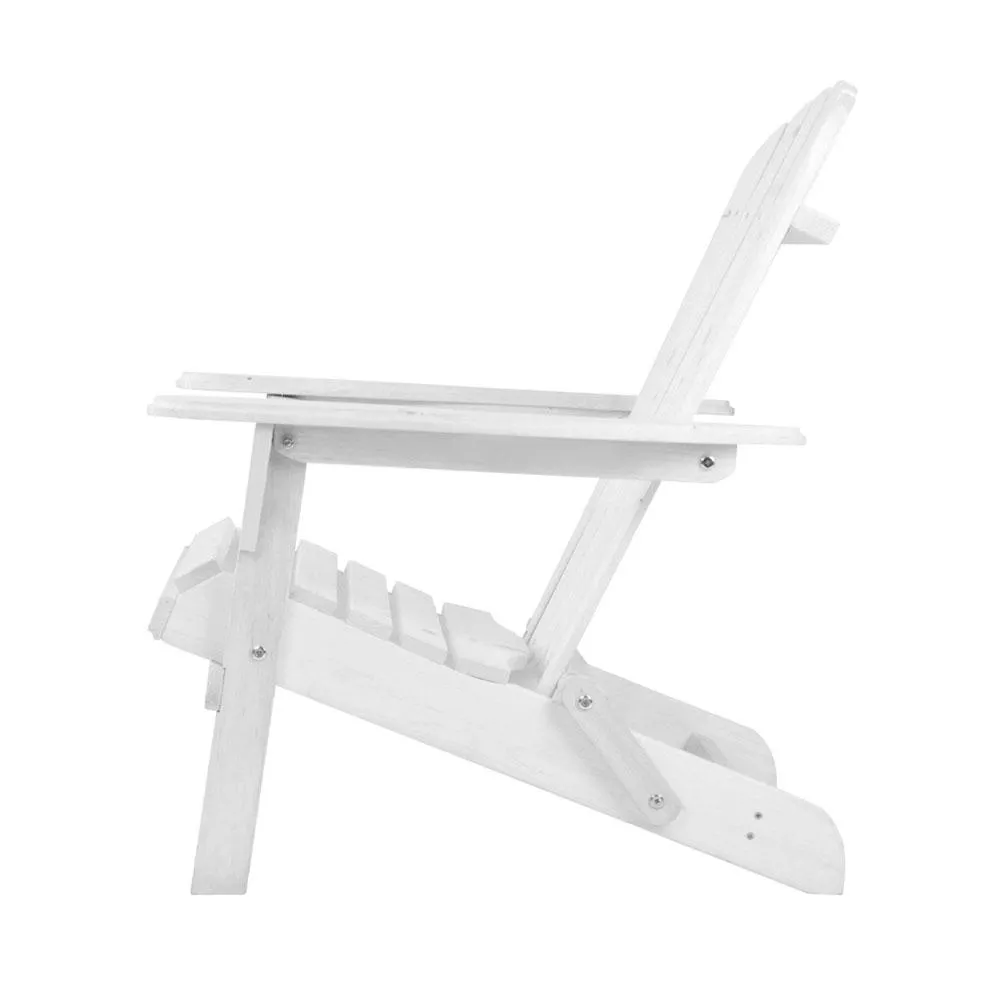 Outdoor Adirondack Style Chair (White)