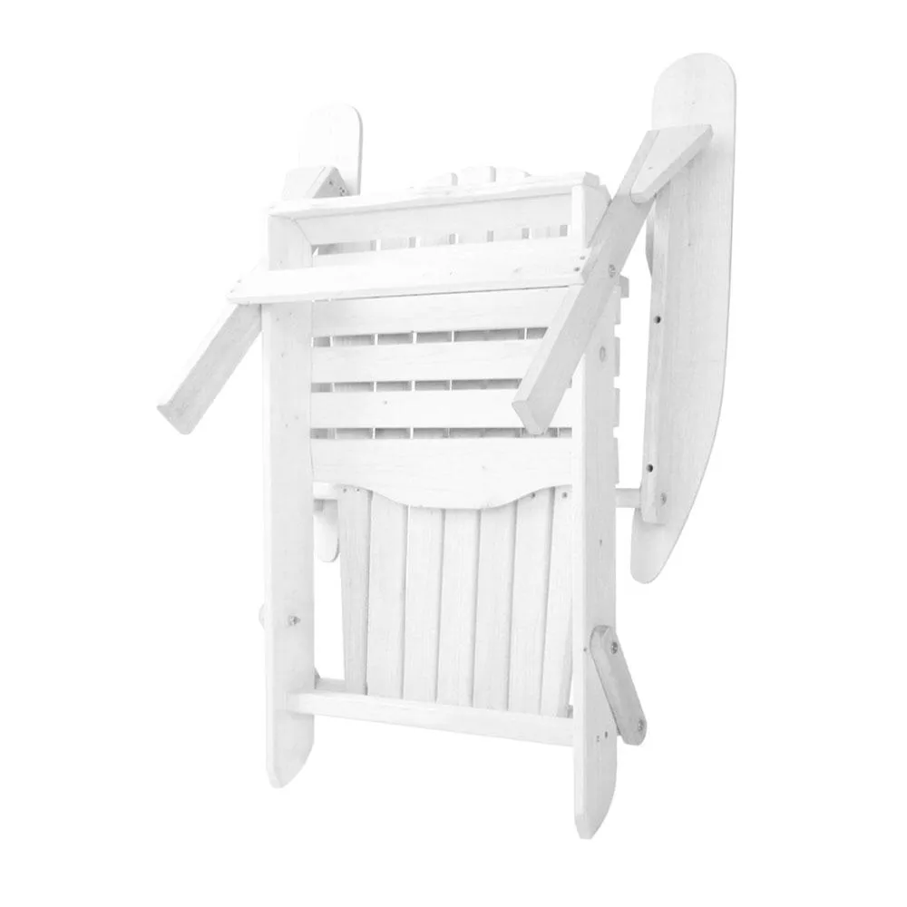 Outdoor Adirondack Style Chair (White)