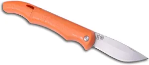 Outdoor Edge Ignitro - Every Day Carry Emergency Survival Knife with 2.3" Stainless Folding Blade, Signal Whistle, Fire Starter Ferro Rod, Striker and Fire-Cord Tinder Stored within the ABS Hollow Handle, Easy Fire Starter, Camping Knife