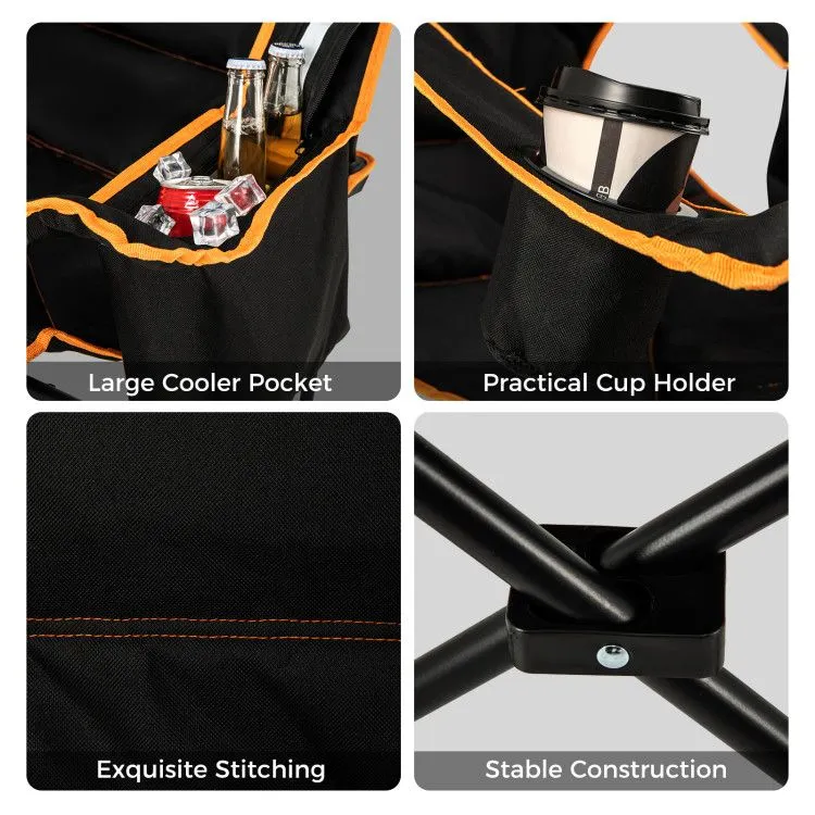 OutriderPro™ Reclining Camp Chair with Footrest & Cooler Storage