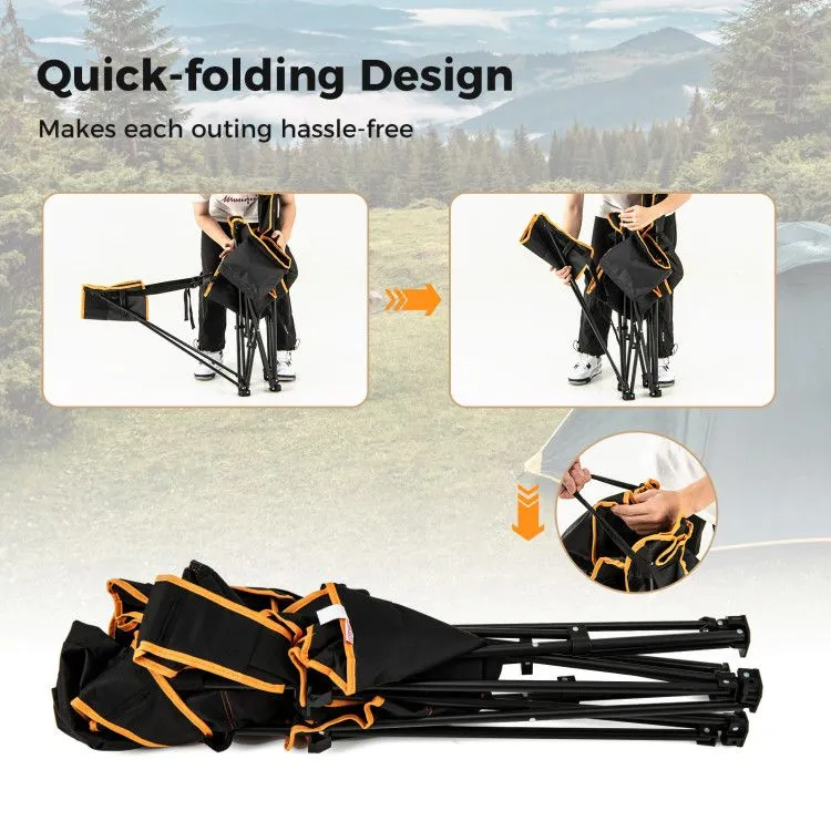 OutriderPro™ Reclining Camp Chair with Footrest & Cooler Storage
