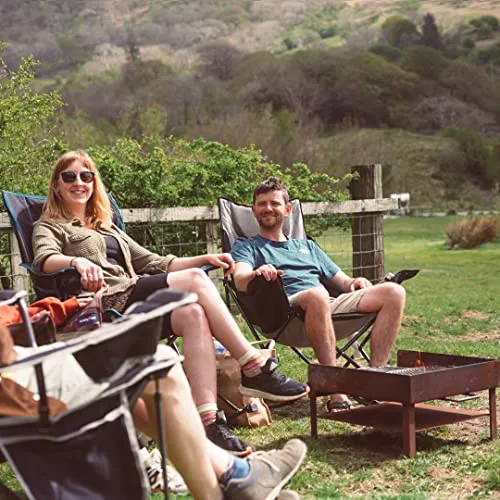 Oversized Heated Camping Chair Hot Seat, Folding Rocking Chair