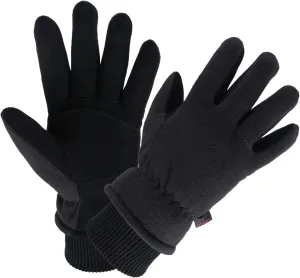 OZERO Winter Gloves Deerskin Suede Leather and Insulated Polar Fleece Water Resistant Thermal Gifts for Men and Women