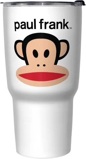 Paul Frank Julius Head 27 oz Stainless Steel Insulated Travel Mug, 27 Ounce, Multicolored