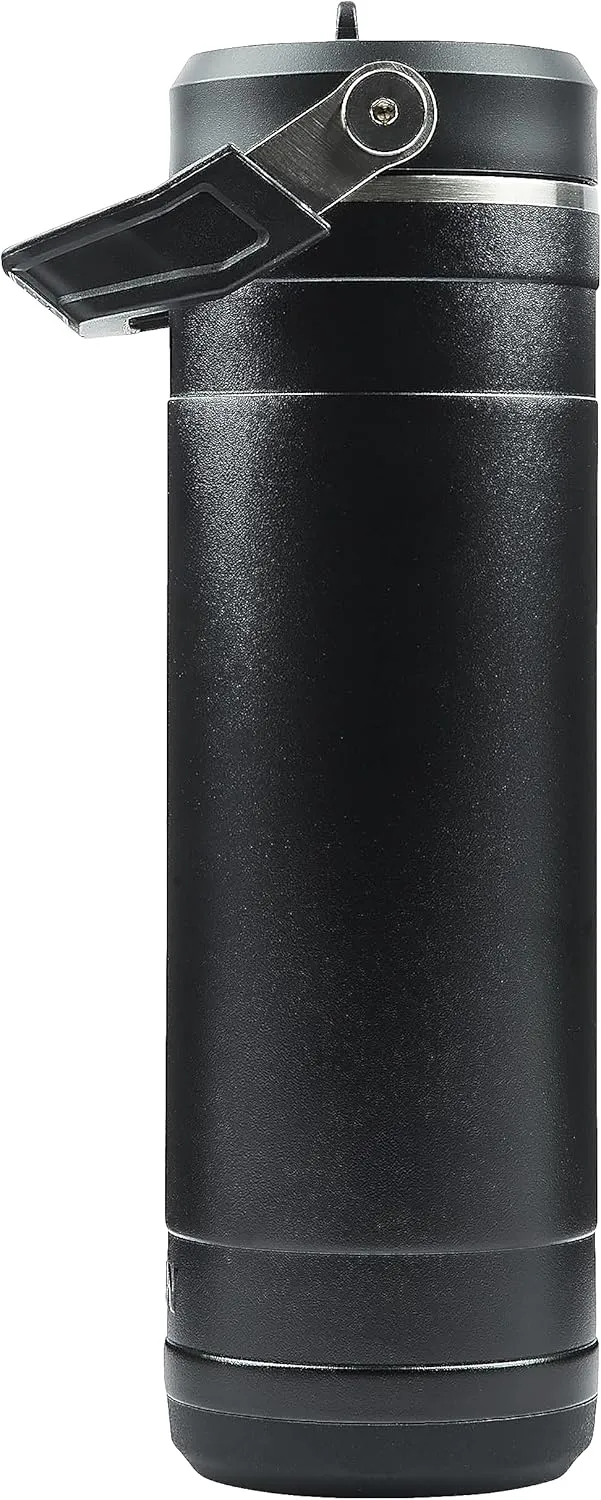 Pelican Hydration Pelican Pacific™ 26 oz Vacuum Insulated Tumbler - Recycled Stainless Steel Double Wall Travel with Dual Lid, Powder Coated Insulated Water Bottle For Cold Drinks, Jet Black