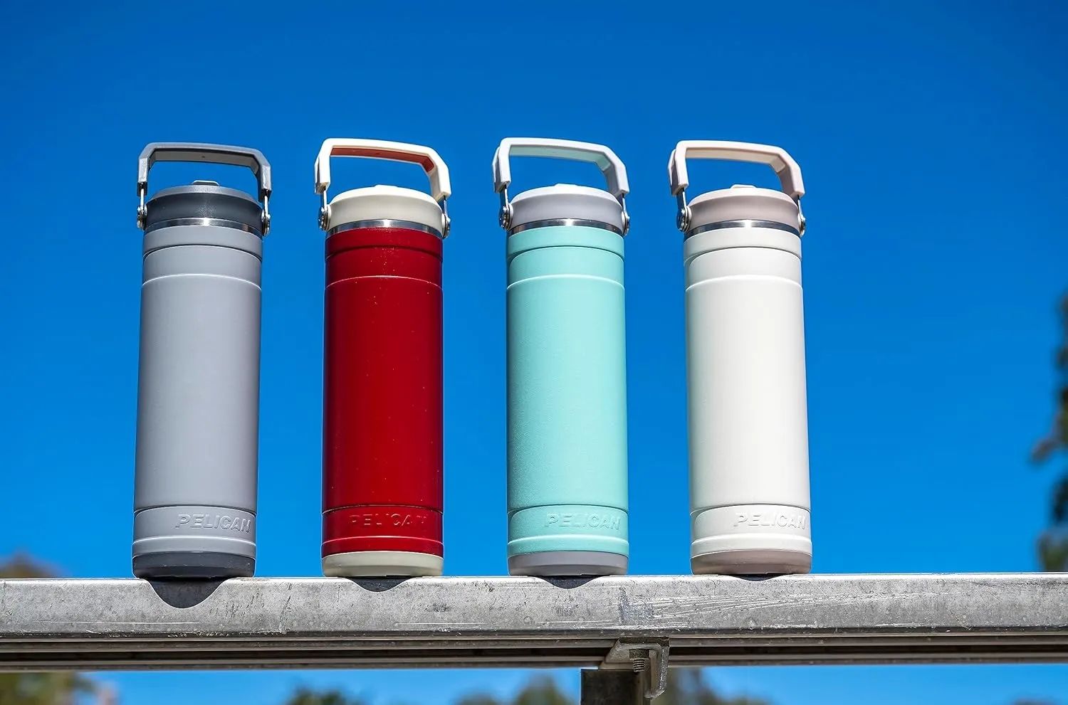 Pelican Hydration Pelican Pacific™ 26 oz Vacuum Insulated Tumbler - Recycled Stainless Steel Double Wall Travel with Dual Lid, Powder Coated Insulated Water Bottle For Cold Drinks, Jet Black