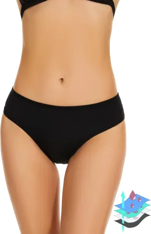 Period Swimwear Leakproof Menstrual Bikini Waterproof Bottom UPF 50  Swim Brief Light Flow - Teens Girls Women