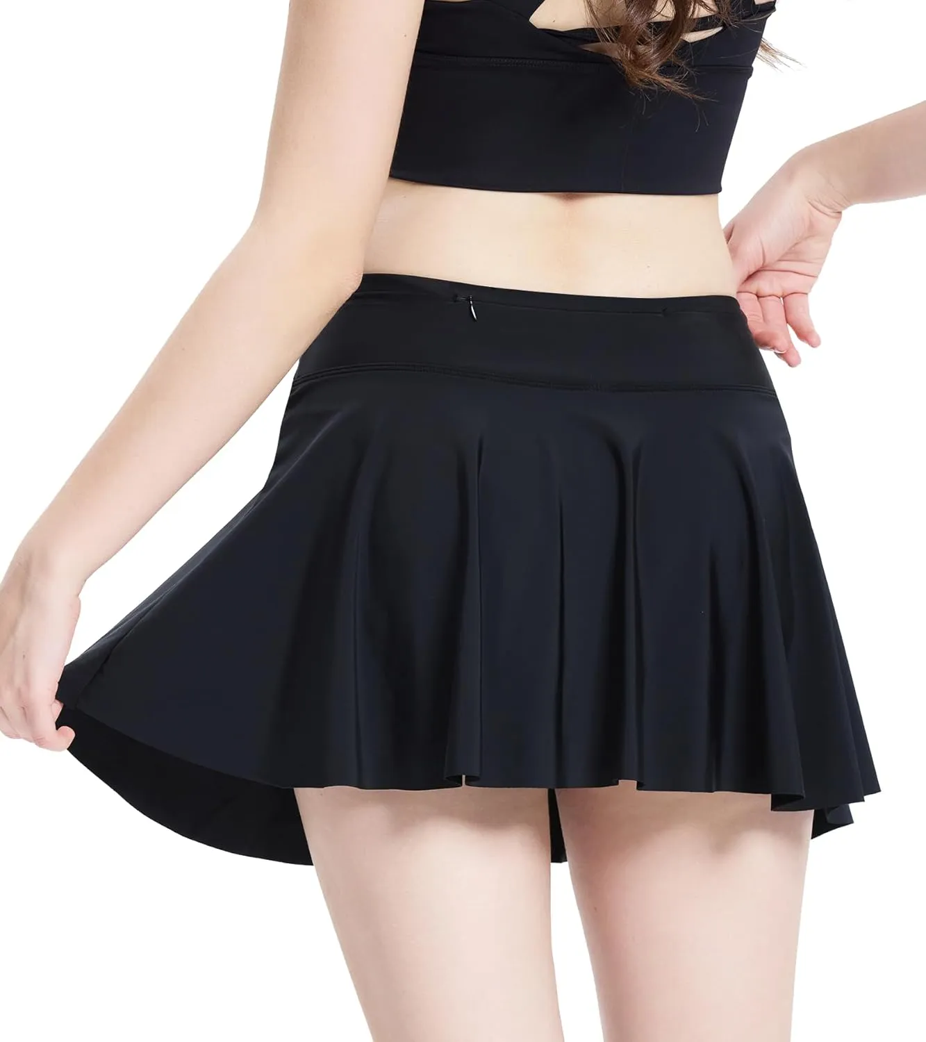 Period Swimwear Leakproof Swim Skirt Waterproof Menstrual Swimsuit with Pocket for Women Teens Girls