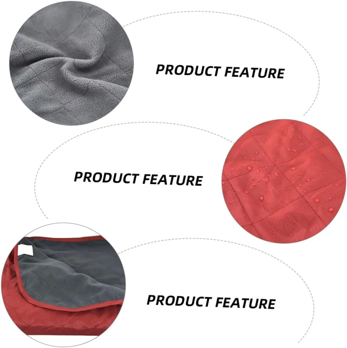 Picnic Mat Fleece Blanket Waterproof Ground Cover Nap Blanket Sand Proof Crawling Mat Fleece