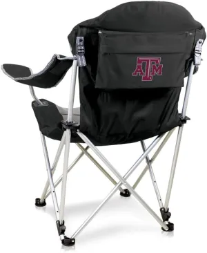 PICNIC TIME NCAA Razorbacks Reclining Camp Chair - Beach Chair for Adults - Sports Chair with Carry Bag
