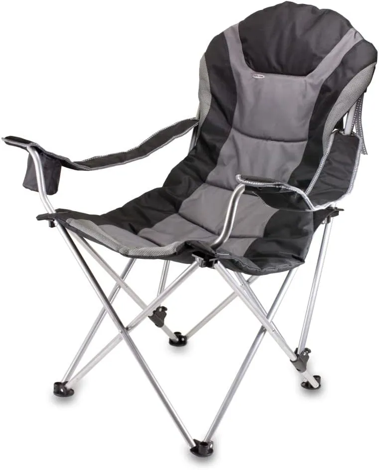 PICNIC TIME NCAA Razorbacks Reclining Camp Chair - Beach Chair for Adults - Sports Chair with Carry Bag