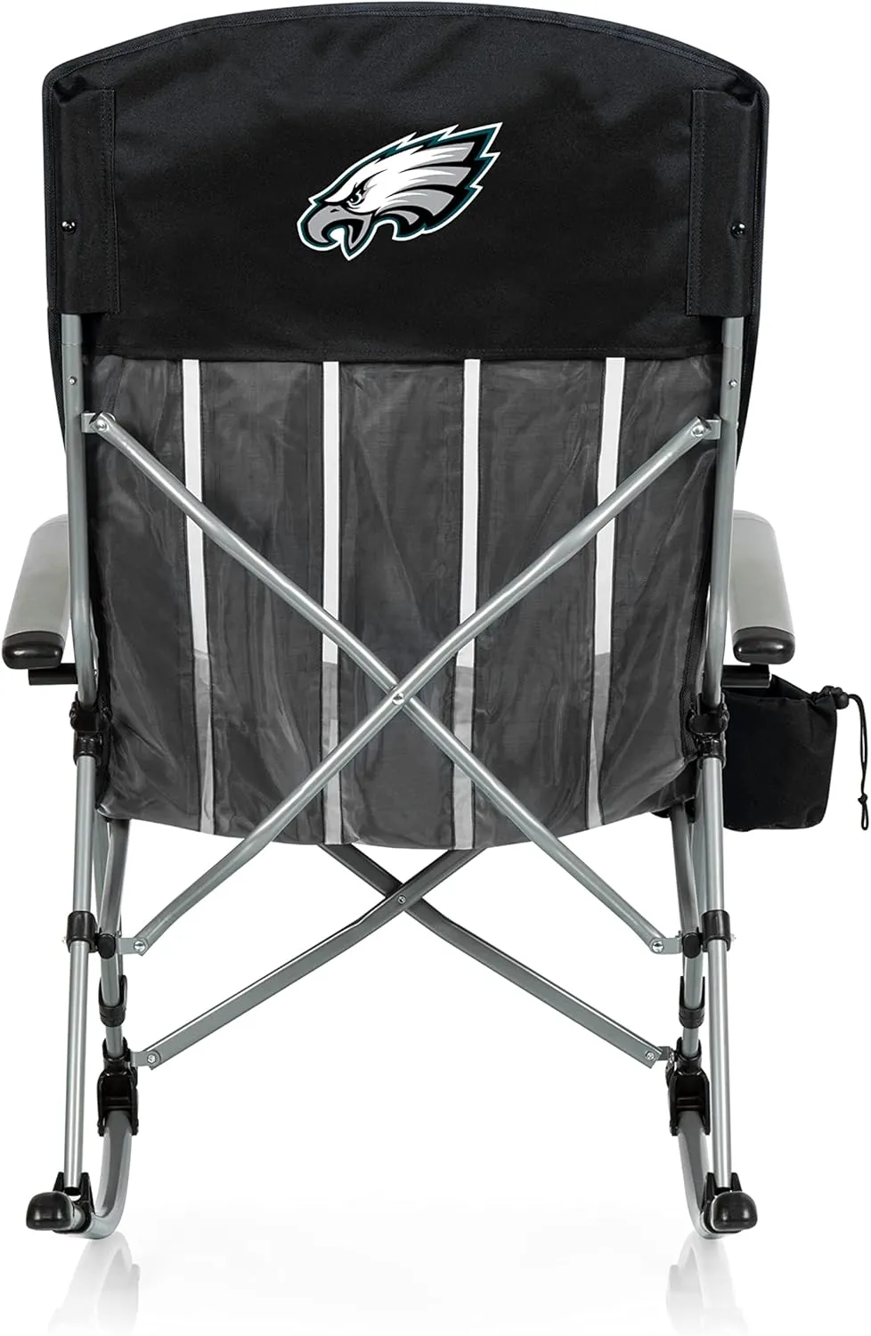 PICNIC TIME NFL Unisex-Adult NFL Outdoor Rocking Camp Chair, XL Heavy Duty Camping Chair for Adults