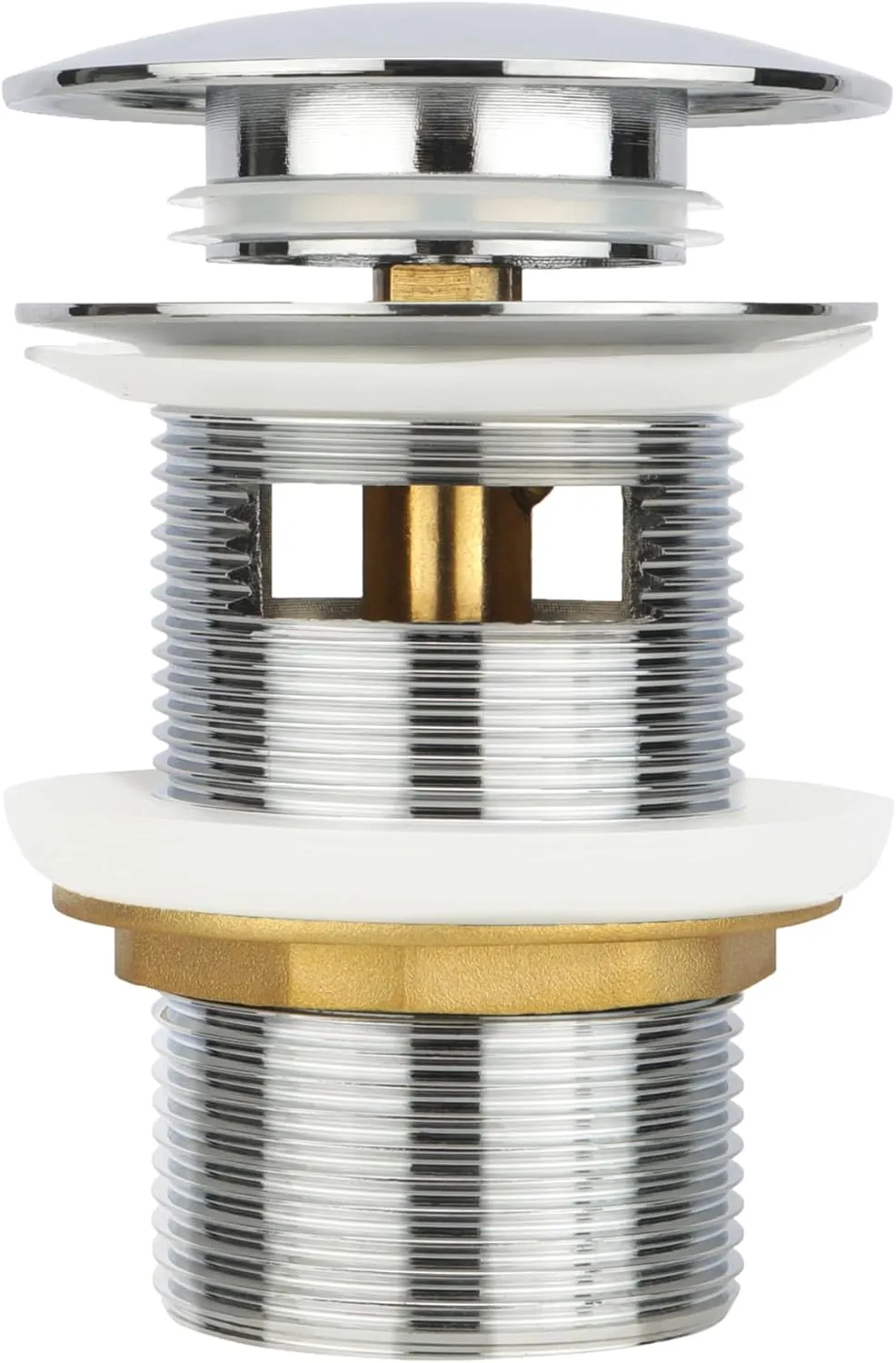 Pop-Up Freestanding Bathtub Drain, Fits for Most Freestanding Tubs and Freestanding Tub Drain Rough-in Kits (Chrome), MGJPS157
