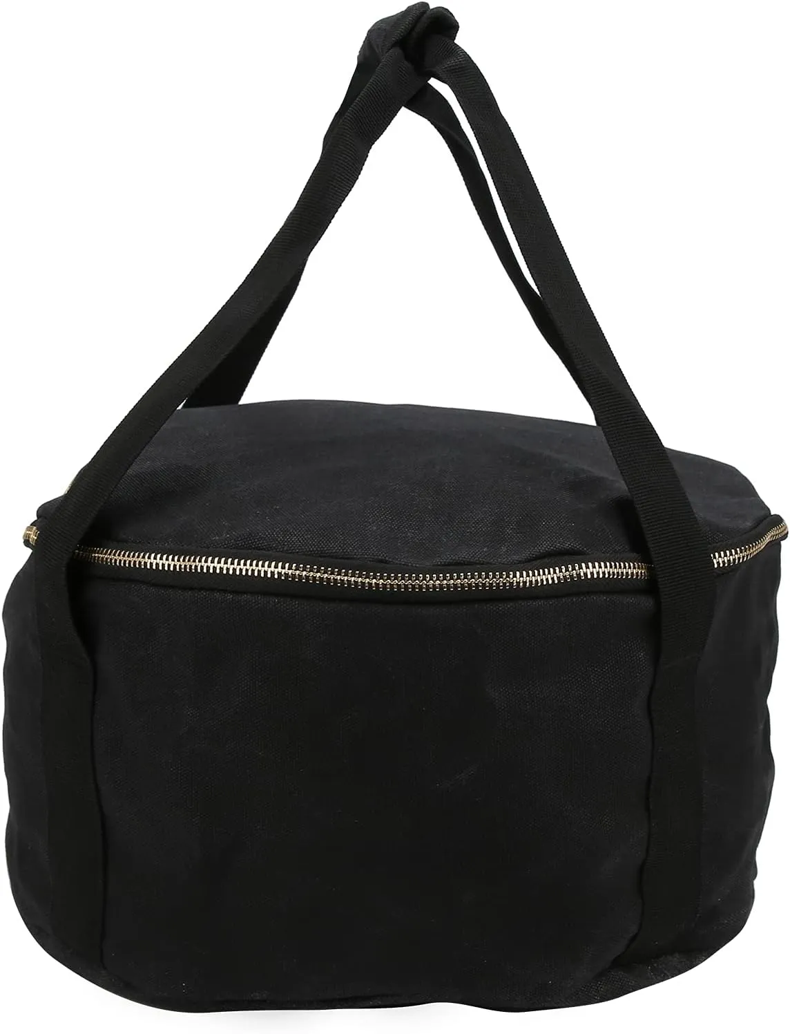 Portable Cast Iron Pan Storage Bag - Weatherproof Wet Wax Canvas, Travel Carry Bag for Camping Stoves and Picnic Gear