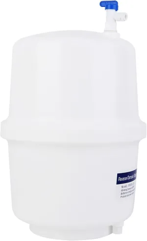 Pressurized Water Storage,3.2 Gallon Residential Pre Pressurized Reverse Osmosis Water Filter System with Ball Valve for Reverse Osmosis RO Systems