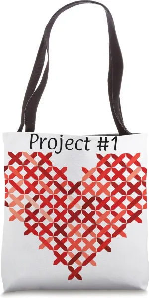 Project #1 Needlework Cross Stitch Hobby Storage Carry Bag Tote Bag