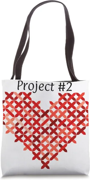 Project #2 Needlework Cross Stitch Hobby Storage Carry Bag Tote Bag