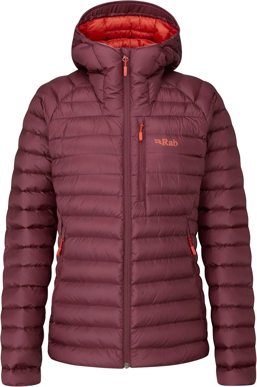 Rab Women's Microlight Alpine 700-Fill Down Hooded Puffer Jacket for Hiking & Skiing