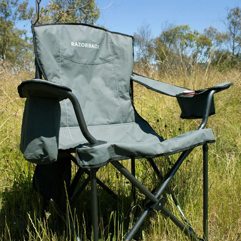 Razorback 4x4 Bush King Canvas Camping Chair & Canvas Travel Bag