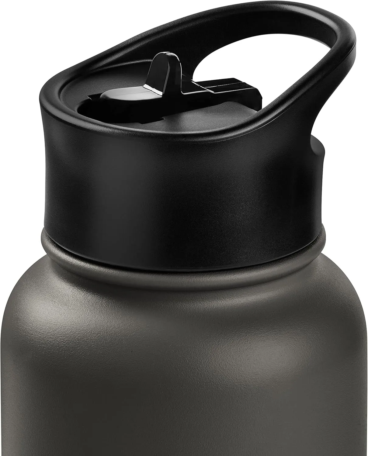 Retrospec Alder Insulated Water Bottle with Straw Lid & Handle Cap - Stainless Steel Wide Mouth Double-Wall Vacuum Insulated Thermos - BPA Free Leakproof Canteen