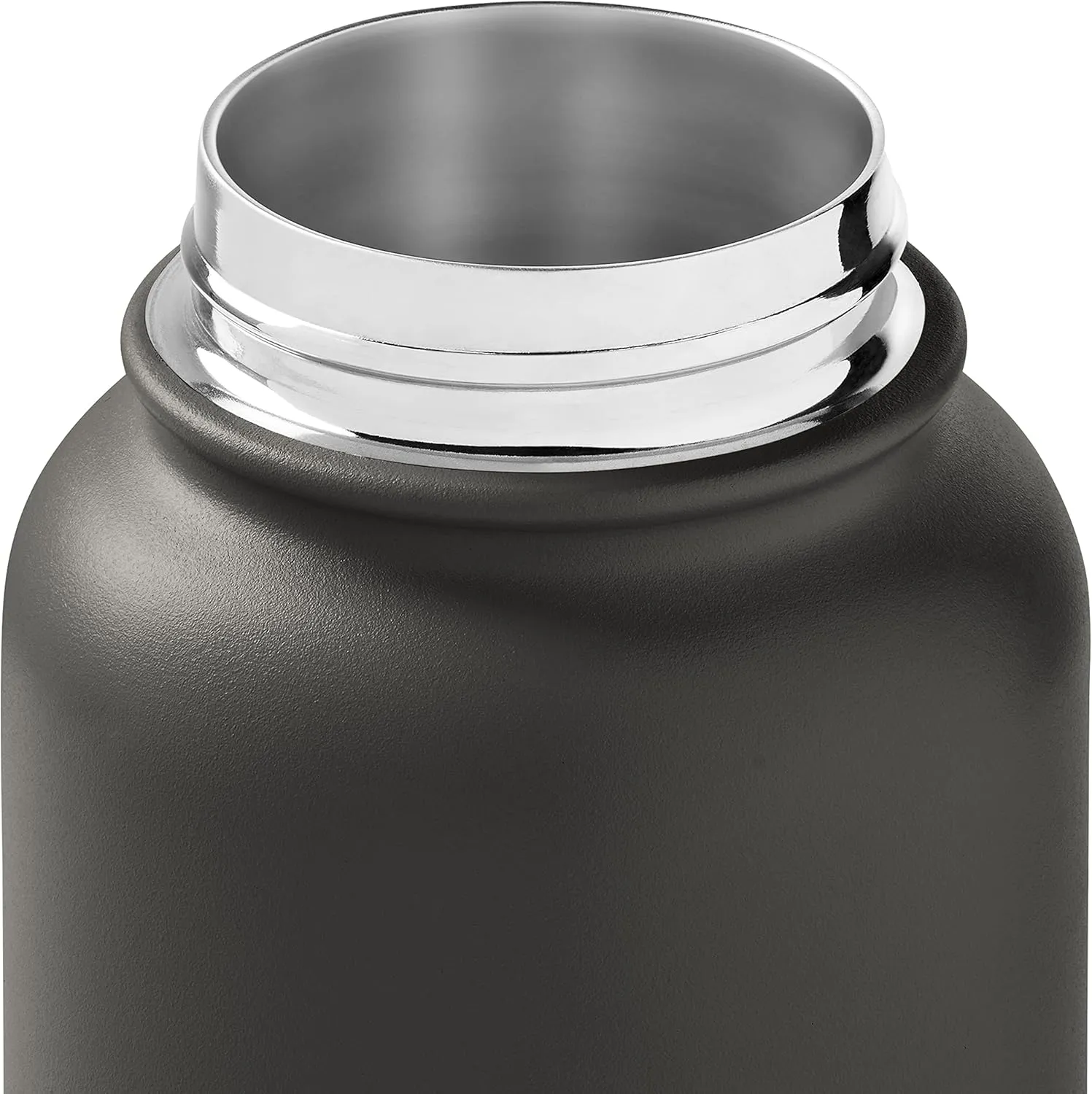 Retrospec Alder Insulated Water Bottle with Straw Lid & Handle Cap - Stainless Steel Wide Mouth Double-Wall Vacuum Insulated Thermos - BPA Free Leakproof Canteen