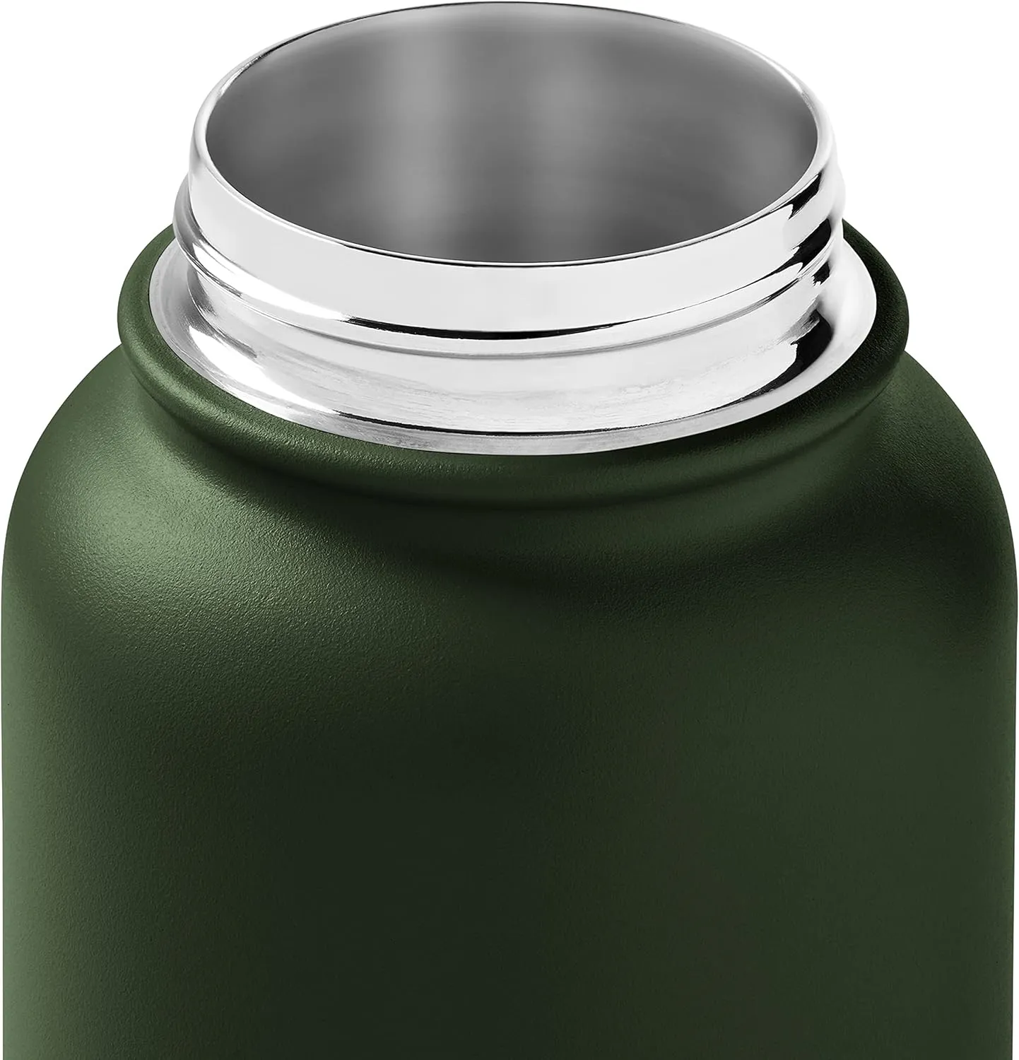 Retrospec Alder Insulated Water Bottle with Straw Lid & Handle Cap - Stainless Steel Wide Mouth Double-Wall Vacuum Insulated Thermos - BPA Free Leakproof Canteen
