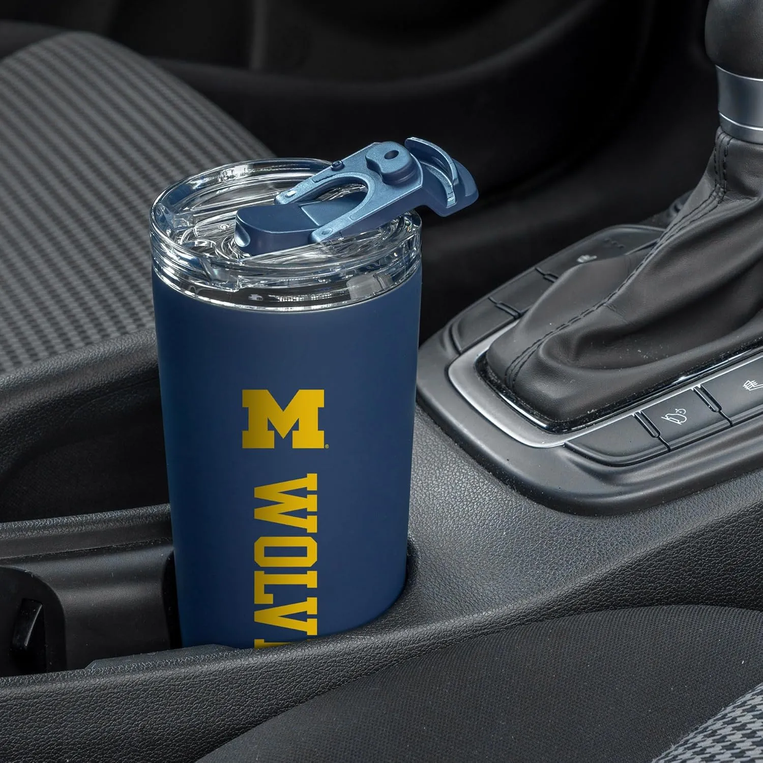 Rico Industries NCAA 24oz Stainless Steel Tumbler with Lid and Dual Functioning Lid (Sip or Use Straw)