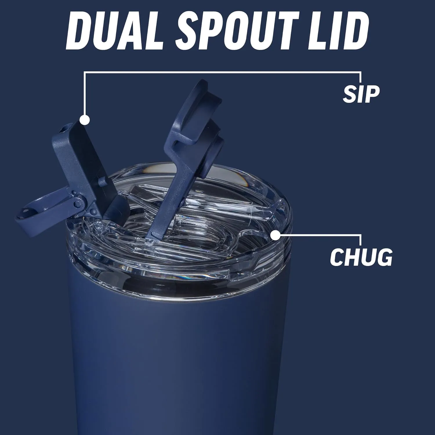 Rico Industries NFL Football 24oz Stainless Steel Tumbler with Lid and Dual Functioning Lid