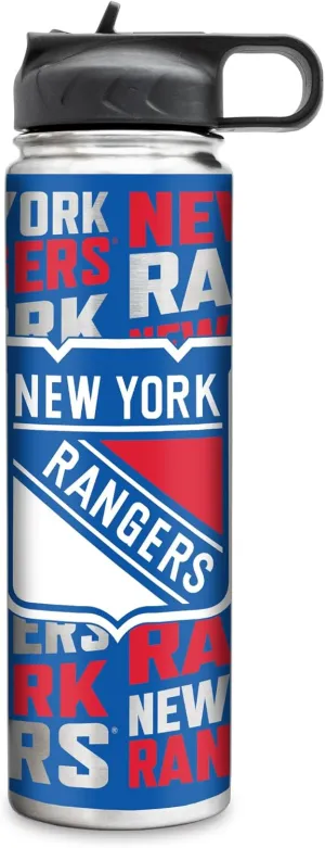 Rico Industries NHL Hockey Stainless Steel Tumbler with Lid - Great For Coffee, Tea, Water or Cocktails