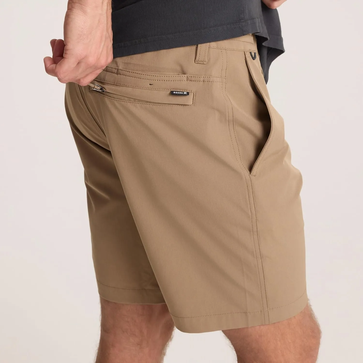 Roark Hytide Mens Hybrid Shorts 8" – Quick-Dry, 4-Way Stretch, Travel, Hiking, Golf & Casual Outdoor Shorts for Men