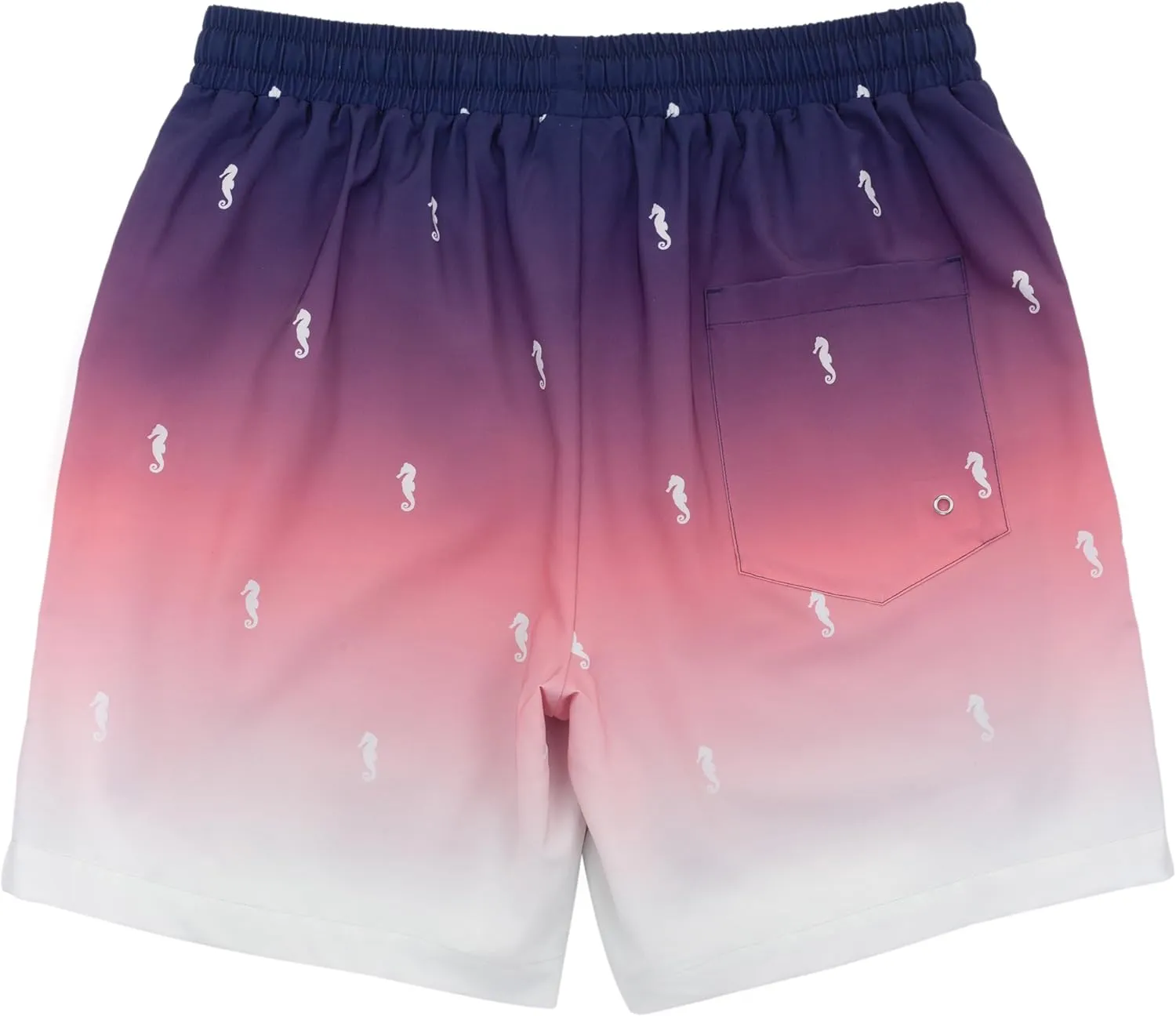 Rokka&Rolla Men's Swim Trunks with Compression Liner 7" Stretch Quick Dry Board Shorts
