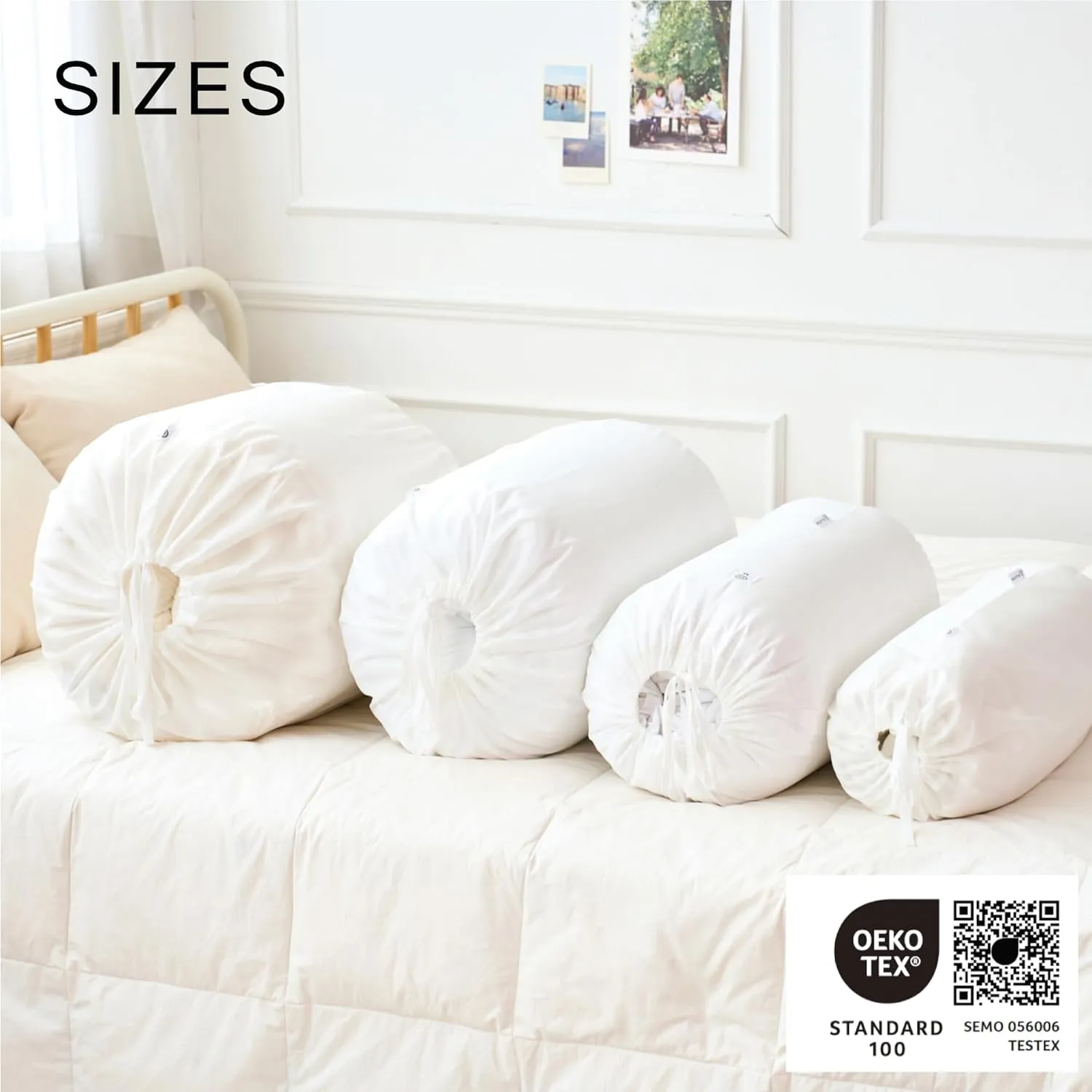 Roll&Stack Storage Bag Organizer, XL(92L) X 2, White - Perfect for Comforters, Blankets, Bedding, Bulky Clothes, and Puffer Jackets, Breathable, Dustproof, Washable, and Durable