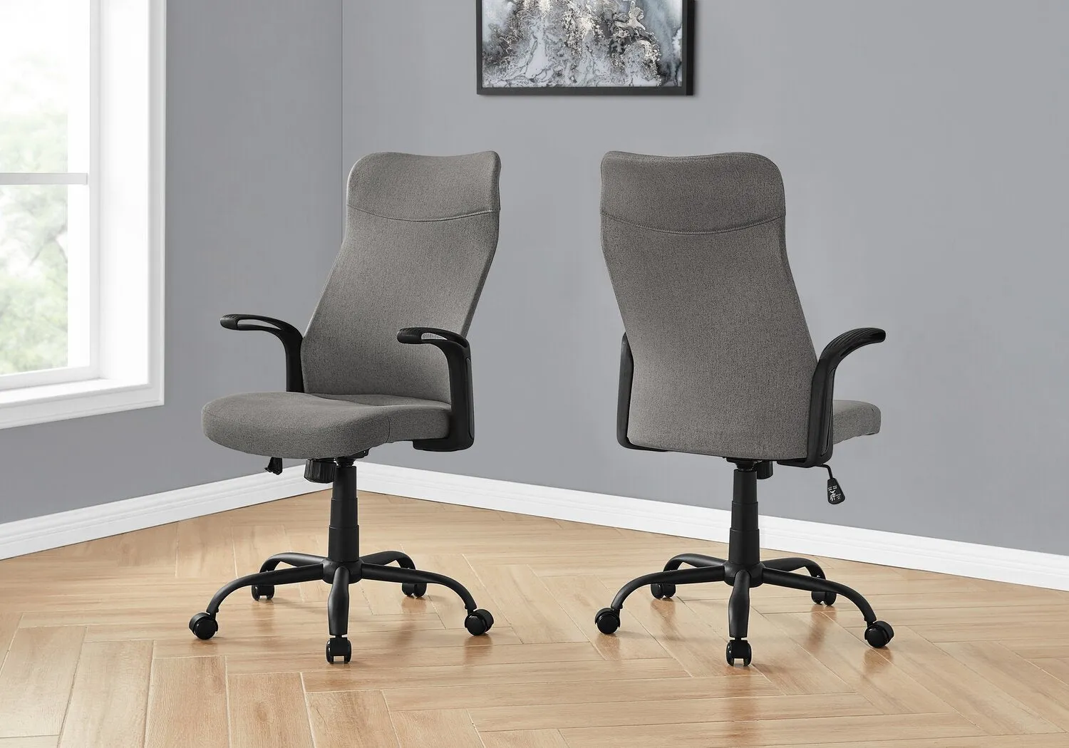 Roman 23" Ergonomically Designed Office Chair - Grey|Chaise de bureau Roman de 23 po à conception ergonomique - grise