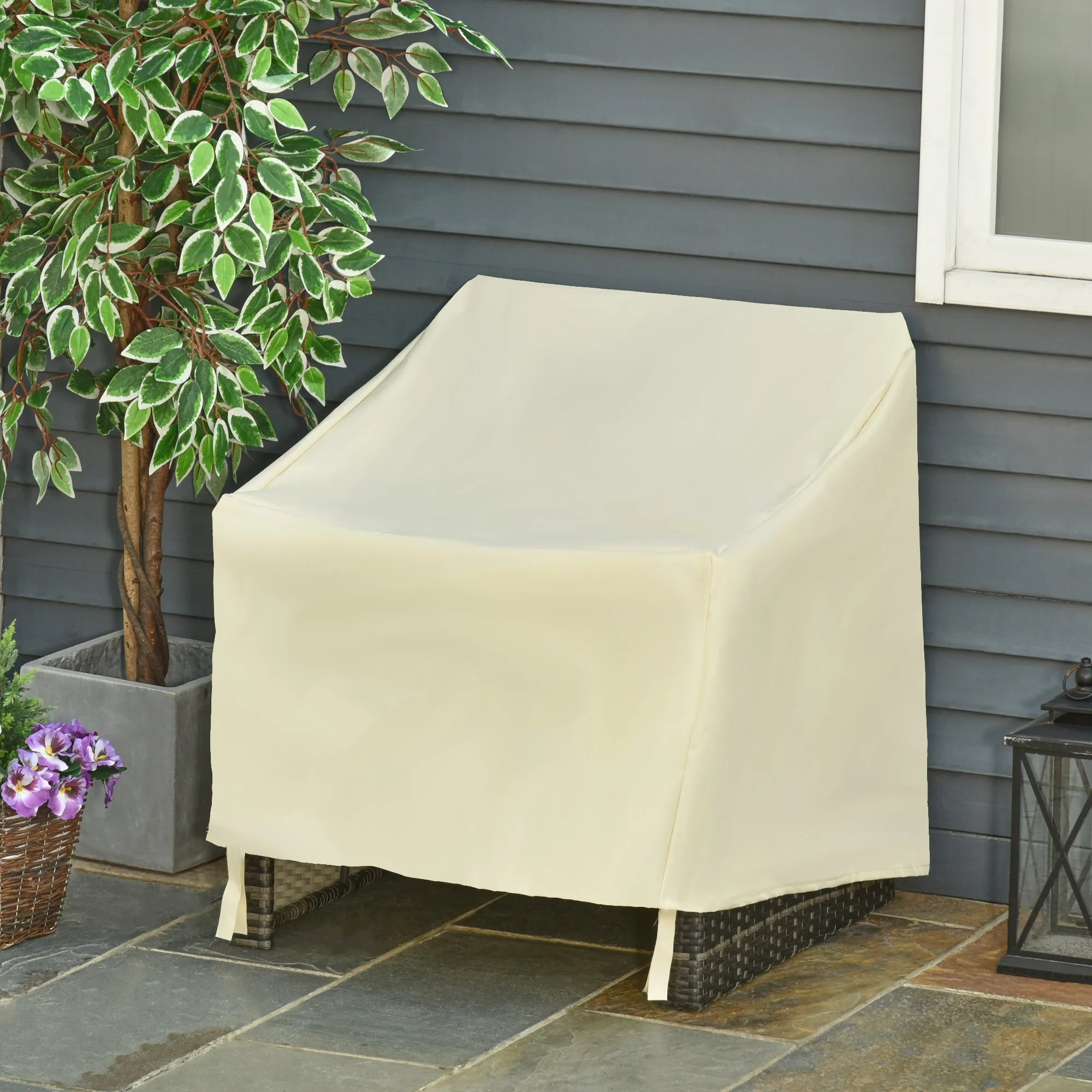 Rootz Garden Furniture Cover - Protective Tarp - Waterproof Cover - 600D Oxford Fabric - L68 x W87 x H77 cm