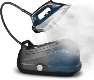 Rowenta, Iron, Stainless Steel Soleplate Professional Steam Station for Clothes, 1.1L Removable Tank, Fast Heat Up, 1800 Watts, Blue Clothes Iron, DG8624