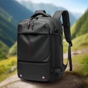 RoyaleGlow Airbak Compression Backpack - Built-in Vacuum System